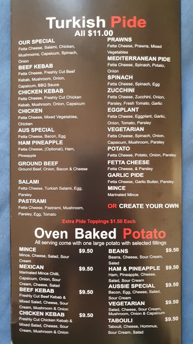 Menu Oz Pizza & Kebabs Ermington-1